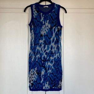 CLUB MONACO ANIMAL PRINT SWEATER DRESS